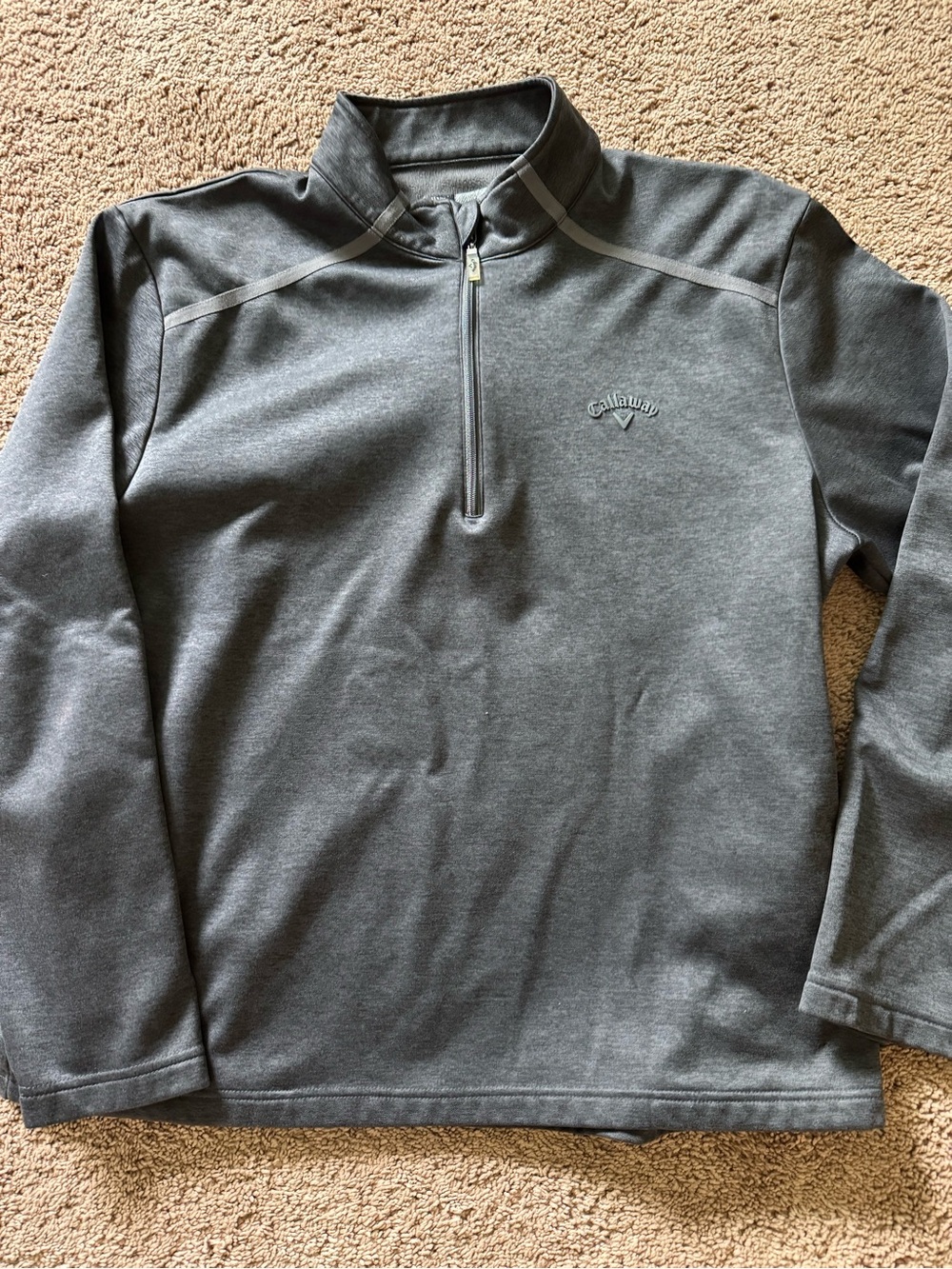 Callaway Men's Charcoal Grey Pullover Fleece